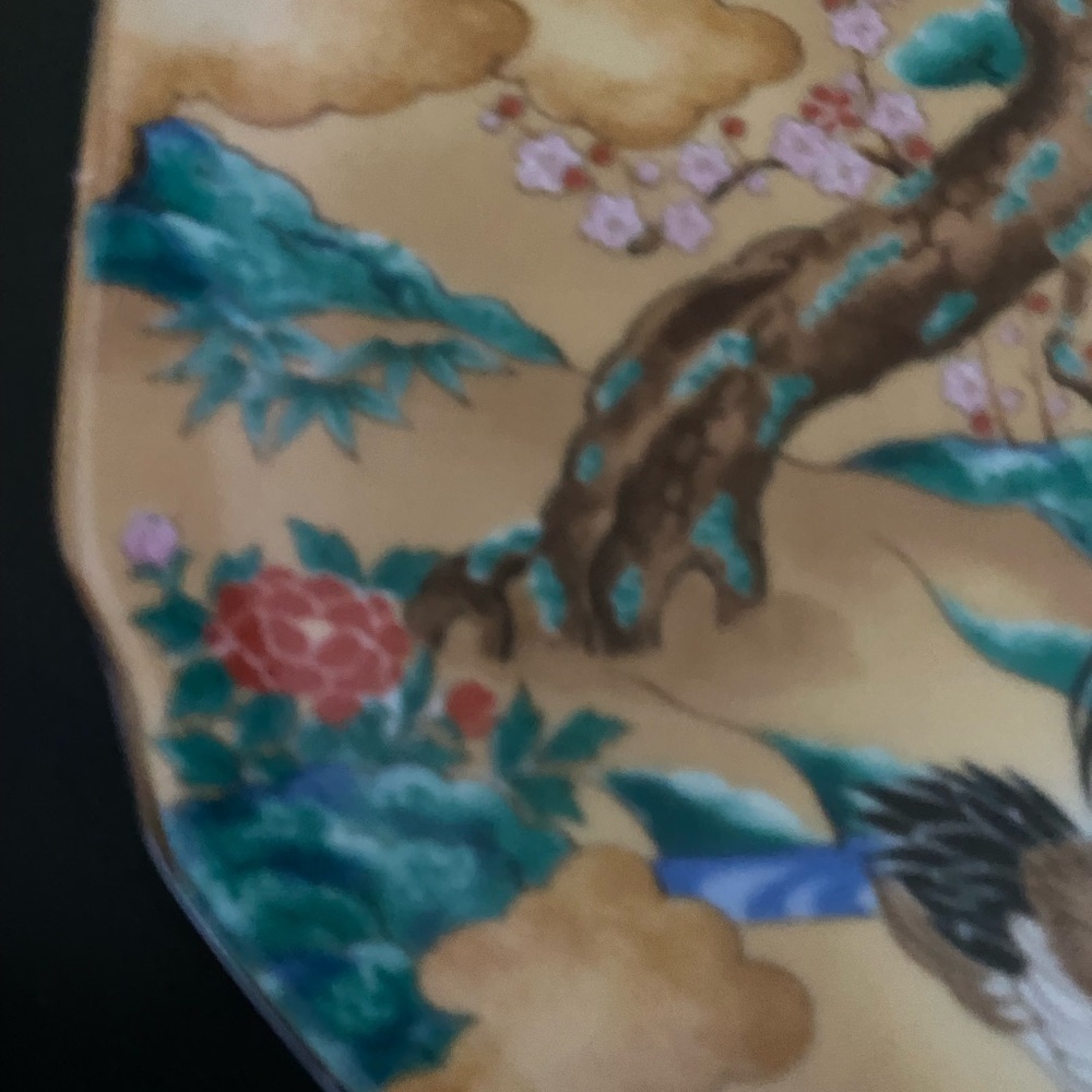 Vintage Jade Tree Takahashi San Francisco Pastoral Scene 71/2”Hand Painted Plate - Picture 7 of 14